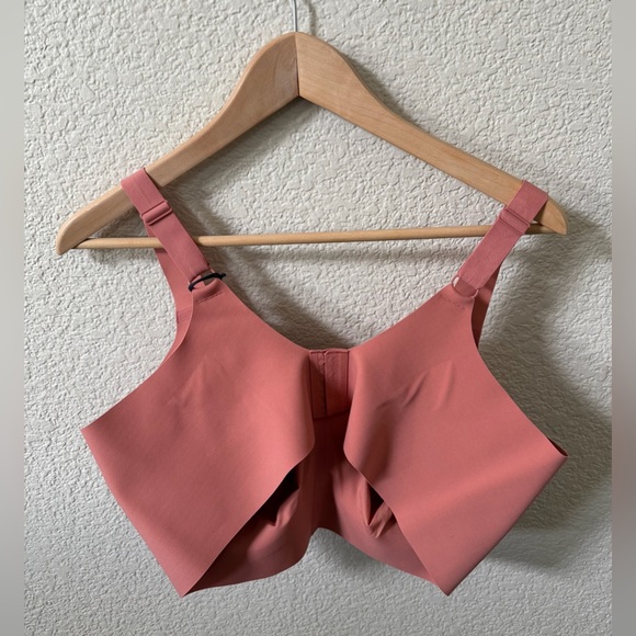 Evelyn Bobbie Size 2X The Beyond Bra Dusty Rose Mauve Pink Wireless Comfort - Picture 2 of 12